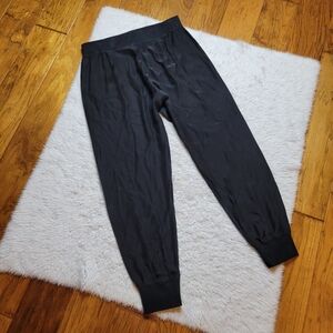 ATM Anthony Thomas Melillo Silk Jogger Pants Women's XS Black Elevated Staple